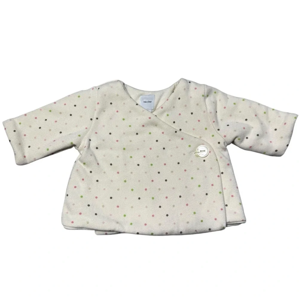 New Baby Gap Crossover Polka Dot Top Size Newborn